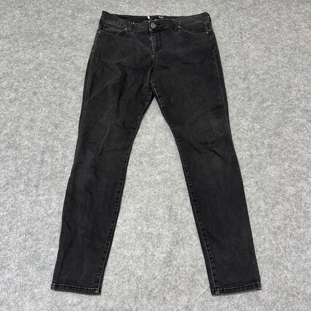 KUT from the Kloth Jeans Women 14 Black Skinny Stretch Denim Casual 5-Pocket